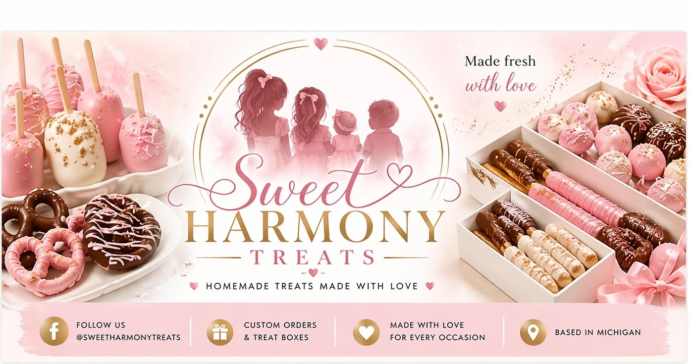 Family making treats together